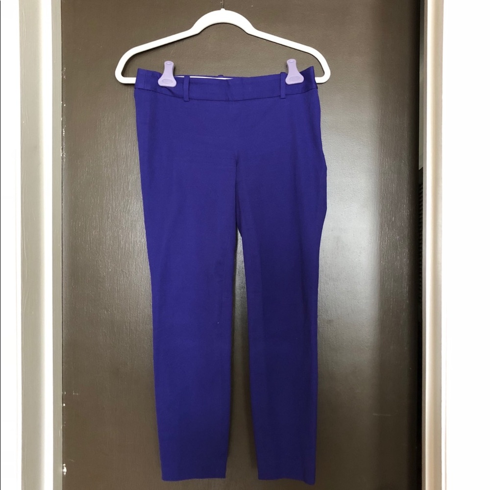 J Crew Factory Winnie Pant in Violet/Indigo